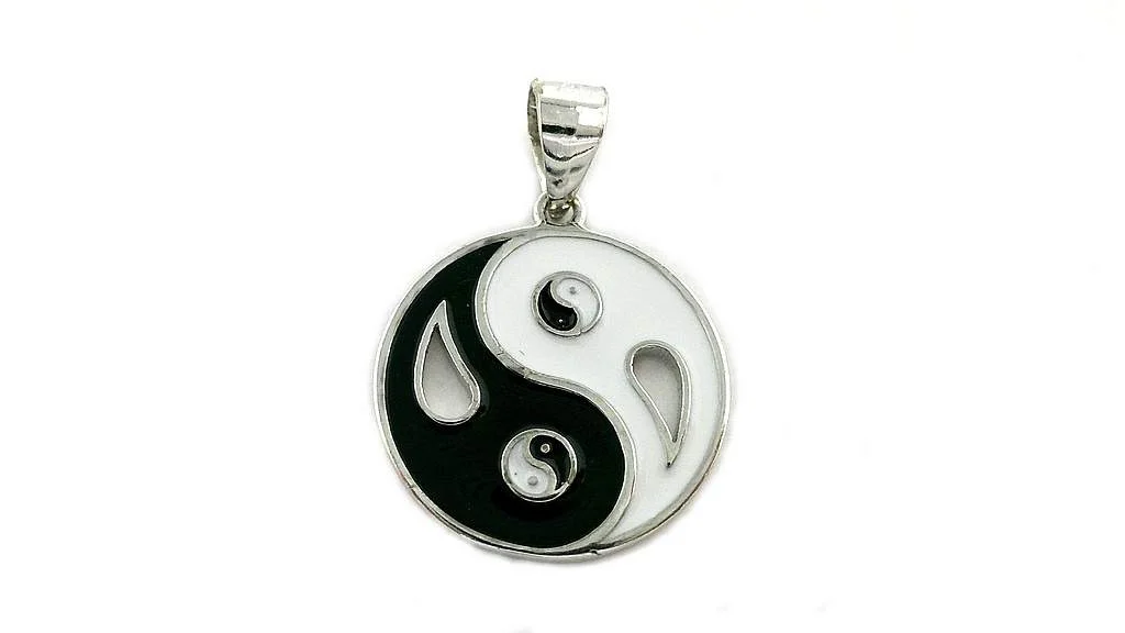 Női ezüst jin-jang medál - Image 3