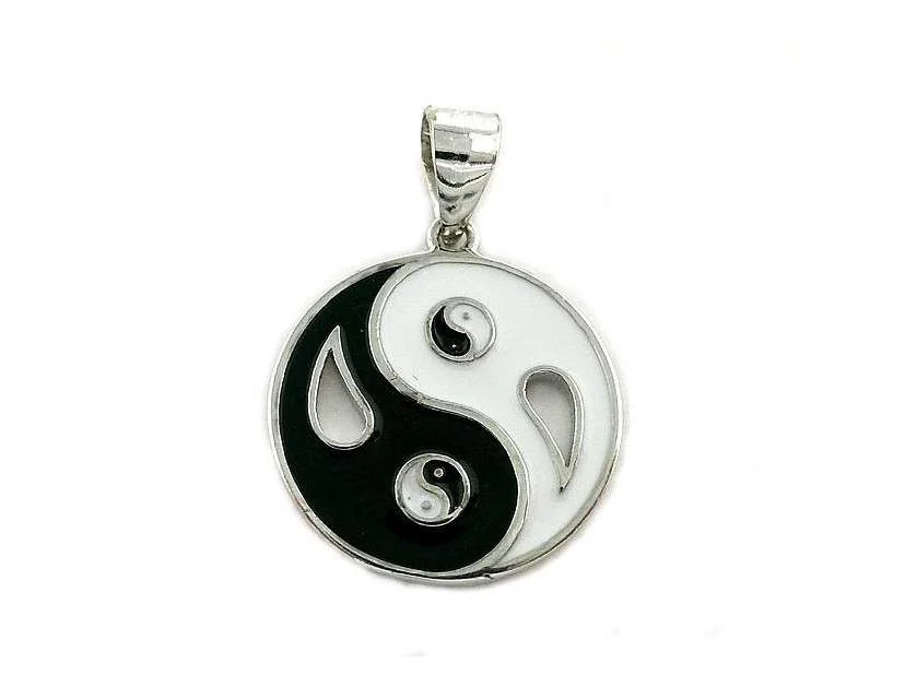 Női ezüst jin-jang medál - Image 6